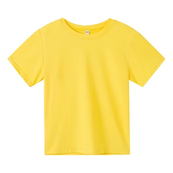 Culori Solide Copii T-shirt pentru Baieti Fete Bumbac de Vară pentru Copii Topuri Tricouri Copii Tricouri Bluza Haine 4 -14 Ani