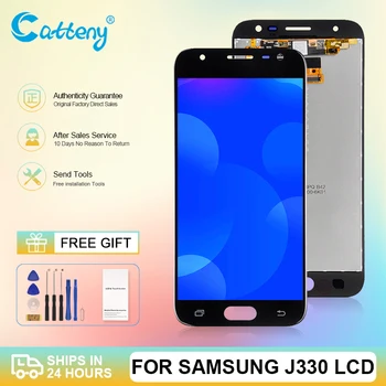 En-gros Original J3 2017 Display Pentru Samsung Galaxy J330 Lcd Touch Panel Screen Digitizer J330F de Asamblare Transport Gratuit