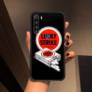 Lucky Strikes țigară Caz de Telefon Acopere Coca Pentru XIAOMI Redmi 7a 8a S2 K20 NOTA 5 5a 6 7 8 8t 9 9 pro max negru cu celule de acoperire