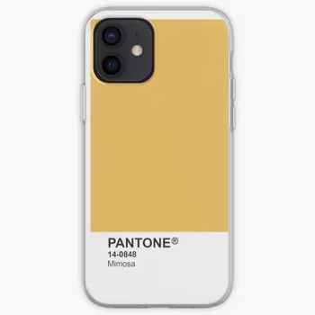 Pantone Univers Caz de Telefon Mimosa 14 Telefon Caz pentru iPhone 5 5S SE 6 6S 7 8 Plus 11 12 13 Pro Max Mini X XS XR Max Coque