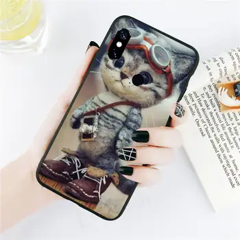 0 Animale Pisica Telefon Caz Pentru Xiaomi Redmi 4x 5 plus 6A 7 7A 8 mi8 8lite 9 nota 4 5 7 8 pro
