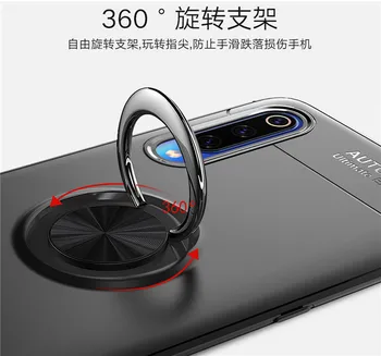 Pentru Xiaomi Mi 9 9M CC9 Pro Caz Inel Magnetic Suport Moale cu Capac de Silicon Pentru Mi CC9E MIX4 A3 9 Lite, Shockproof Armura Cazuri