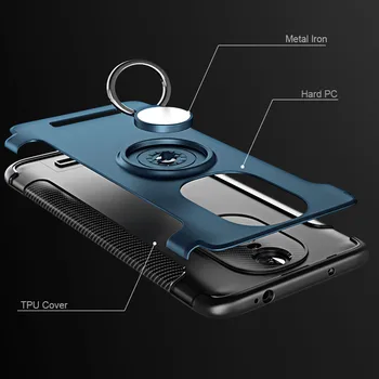 Pentru Redmi Note 3 Caz Armura Hibrid de Protecție caz Acoperire Pentru Xiaomi Redmi Note 3 (150mm) Mașină de Muntele Magnetic Titularul Acoperi Note3