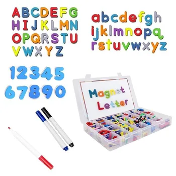 Magnet De Frigider 26 De Litere Ale Alfabetului Copii Mici, Copii De Învățare Ortografie Jucarii Educative Magnet De Frigider Butonul Mesaj Autocolant