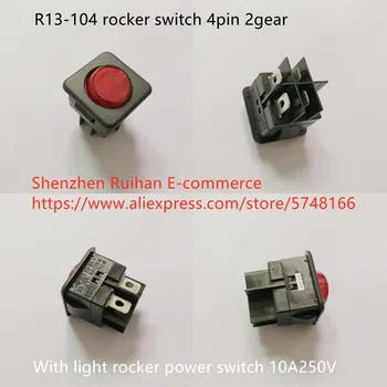 Nou Original R13-104 basculantă 4pin 2 viteze cu lumina rocker comutatorul de alimentare 10A250V