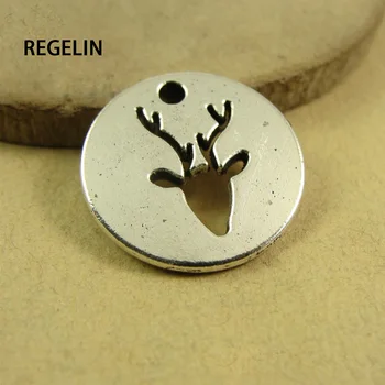 REGELIN Farmece runda Gol Pandantiv bronz Antic Aliaj de Zinc 20buc 18*20mm Brățară Colier DIY Bijuterii din Metal Accesorii