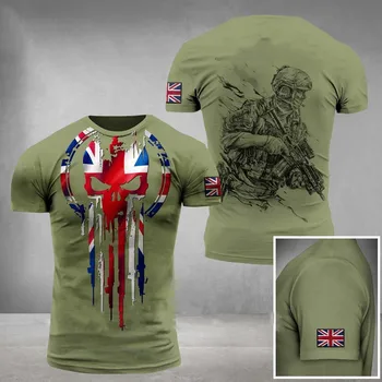 Noua Armata Britanică Camuflaj T-Shirt pentru Bărbați Și Femei de Înaltă Calitate Forțele Speciale 3d de Imprimare T-Shirt de Vară Supradimensionate Mâneci Scurte