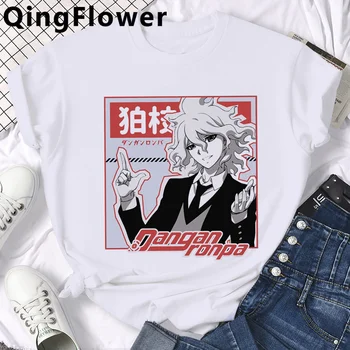 Anime Ouma Kokichi Danganronpa V3 Mikan Tsumiki tricou top teuri de sex masculin plus dimensiune streetwear tumblr tricou haine cuplu haine