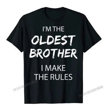 Mai Frate Eu Fac Regulile De Potrivire Amuzant Frate Tricou Bărbați Retro Cool Topuri Tricouri Bumbac Tricouri Normal