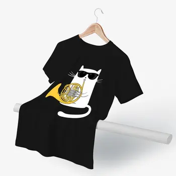 Pisica amuzant Tricou Distractiv Bumbac Streetwear T-Shirt Mâneci Scurte de Imprimare Tricou 3xl Om
