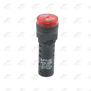 16mm Flash de Lumină Roșie, verde LED galben Active Buzzer Beep comutatorului Indicatorului DC12V DC24V AC110V AC220V