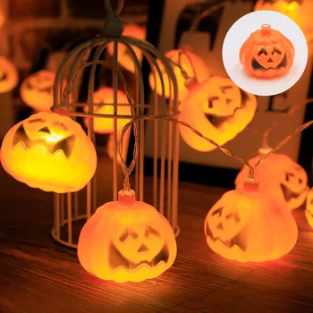 Decor de Halloween 4.5 m LED String Ghost Skull Cap de Dovleac Vacanță Atmosfera de Petrecere Ornamente 30 De Lampi DIY Lumini de Basm