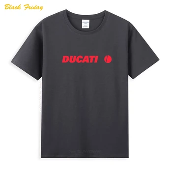 Motociclete DUCATI Logo-ul Clasic Negru T-Shirt mai Noi de Vara Barbati Maneca Scurta Populare Tricouri Tricou Topuri Roman Unisex
