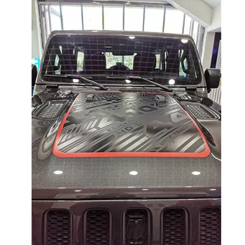 Mare 4X4 Cap Motor Capota Decal Grafică de Vinil Autocolant pentru Jeep Wrangler JL 2021