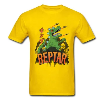 Regele Dinozaurilor Reptar Joc de Imprimare Tricou Kaiju Monstru Țesătură din Bumbac Barbati Tricouri Haioase Tricou Funky Streetwear