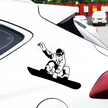 Personalitate Snowboard Masina Autocolant Reflectorizant Auto Decal PVC de protecție Solară rezistent la apa Autocolante pe Camion Masina Barei de protecție din Spate Fereastră Decalcomanii