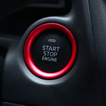 Accesorii pentru Mazda 3 BM BN 6 GJ1 GL CX4 CX5 CX 5 Axela CX3 Atenza, butonul de pornire a motorului, automat inelul de fixare