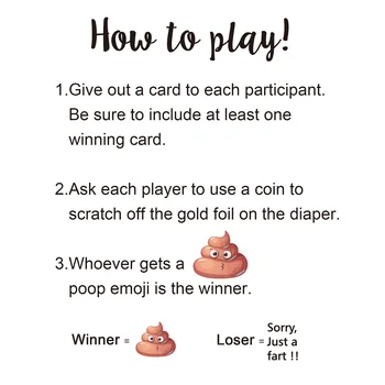 24buc Petrecere Copil de Dus Jocul de Loterie Bilet de Tombolă Cărți de Gen Neutru Băiat sau Fată Amuzant Activitate pentru Scutec Petrecere Copil de Dus