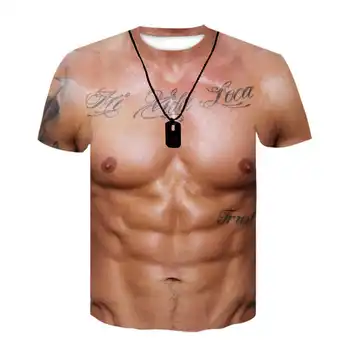 2021 noi bărbați T-shirt de înaltă calitate T-shirt de fitness musculare maneci scurte de imprimare 3D pentru bărbați T-shirt rece de moda casual T-shirt