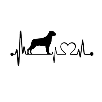 19*8.1 CM Rottweiler Inimii Colac de salvare Câine Masina Acoperi Zgârieturile de Moda de Desene animate de Animale Autocolante, Decalcomanii C6-1144