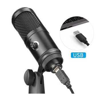 2021 USB Condensator Microfon de Înregistrare Pentru Laptop Windows Cardioid Studio de Înregistrare de Voce, Voice Over,Jocuri de noroc,pentru YouTube-K669
