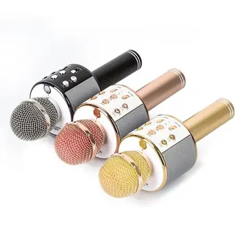 Portabile fără Fir Bluetooth-compatibil Microfon KTV Karaoke Microfon cu Difuzor pentru IOS, Android Telefon Computer Karaoke