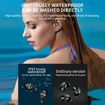 V8 TWS Wireless Bluetooth 5.0 Căști Căști 9D HiFi Stereo Sport rezistent la apa Pavilioane cu Cască cu Microfon și de Încărcare Cutie