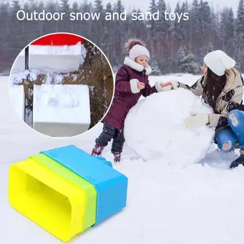Amuzant În Aer Liber De Iarnă Zăpadă Bloc Nisip Zăpadă Mucegai Din Plastic Castelul Fundație De Cărămidă Filtru De Mucegai Copil Joaca Pentru Copii Supplie Creative