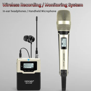 Wireless cu Microfon Handheld pentru aparat Foto DSLR Înregistrarea în aer liber, Interviu, Filmare Video, DV Portabile, fără Fir, Microfon