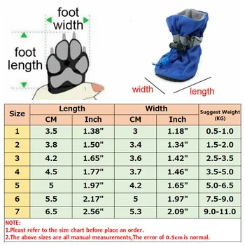 4buc/set Impermeabil Câine Pantofi Anti-alunecare Ploaie Cizme de Zapada Încălțăminte Groasă Cald Pentru Pisici de talie Mică cățeluși Șosete Papuceii Consumabile pentru animale de Companie