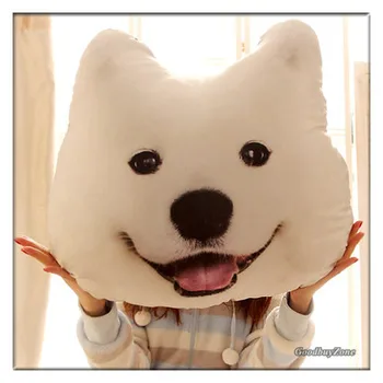 Noi Noutate 3D Înapoi / Pernei Scaunului Animal Pisică Câine Mare Pernă Canapea Husky Doge Fata Masina Perna