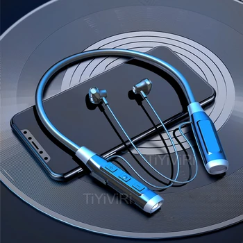 Căști Bluetooth 5.1 set cu Cască fără Fir Magnetic Căști cu fixare pe gât rezistent la apa IPX7 Sport Căști cu Bass Anulare a Zgomotului Microfon