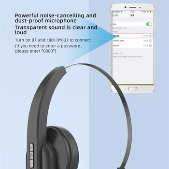 MPOW Bluetooth 5.0 Căști cu Taxa de Bază set cu Cască fără Fir Cu Zgomot Suprimarea Microfon Handsfree Casti Pentru Birou