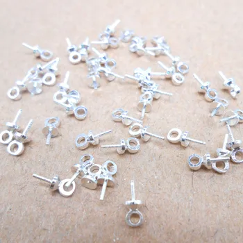 200PC Vinde producția DIY accesorii bijuterii cercei pandantiv mână de argint ac de puncție bijuterii perla de cristal doamnelor cadouri
