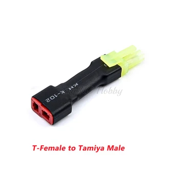 T Plug de sex Masculin la Mini-Tamiya Feminin / T Priză de sex Feminin la Mini-Tamiya Masculin Adaptor Conector pentru Kyosho RC Baterie ESC Jucărie Acce