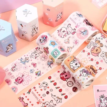TOKIDOKI Cherry Blossom Serie Orb Cutie de Papetărie Autocolant Handledger de Desene animate Drăguț Unicorn Jurnal de Papetărie Sticker Cadou