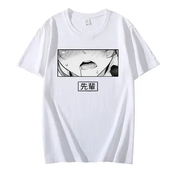 Hentai Waifu Indecente Sexy Senpai Dragoste Hentai Ahegao Otaku Vaporwave tricou Negru Imprimat Tricou Barbati Harajuku Estetice T-Shirt