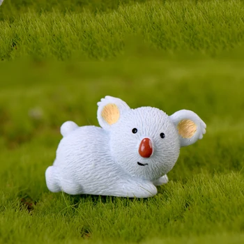 12pcs Zână Grădină Miniaturi Mini Urs Koala Animal Rășină DIY Meșteșug Figurine Miniaturale Parte de Cadouri de Paste