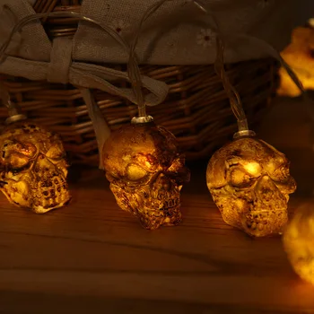 Halloween Șir De Lumini Led-Uri De Dovleac Craniu Fantomă Lumini Decor De Halloween Pentru Interior Petrecere În Aer Liber Fastival Decor Acasă