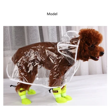 Animale de companie impermeabil cizme de ploaie câine cizme de ploaie mari, mijlocii și mici câini Teddy silicon de companie caldă non-alunecare rezistent la apa, pantofi