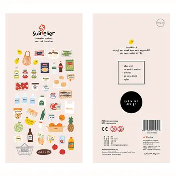 1 buc Original Sonia Scrapbooking Autocolant Supermarket Legume Gustare de Fructe Decorative din PVC Autocolante Kawaii Coreea de Papetărie