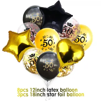 Amawill 30 de ani Baloane 40-50 de Confetti Balon 30 de Ani Decoratiuni Partid Bărbați Femei Consumabile Photo Booth Props