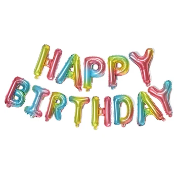 16 Inch Litere Baloane Folie Happy Birthday Baloane Cu Aer Alfabetul Ziua De Nastere Decoratiuni Petrecere Copii Adulti Baloane De Ziua