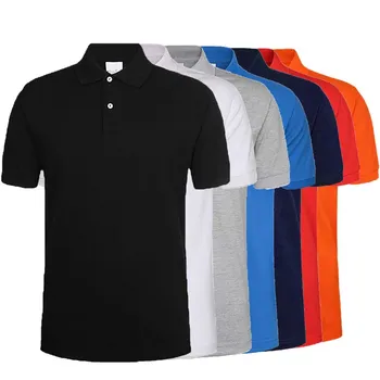 Noi Casual Barbati de Vara Tricou Polo Brand de Moda de Afaceri din Bumbac cu Maneci Scurte Polo Tricouri de sex Masculin Solid Golf, Tenis, POLO Plus Dimensiune