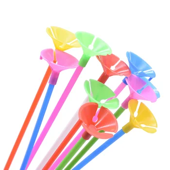 20buc Multicolor Alb Balon Latex Stick și Cupe PVC Tije Baloane Suport Pentru Nunta de Craciun Petrecere de Ziua Decor
