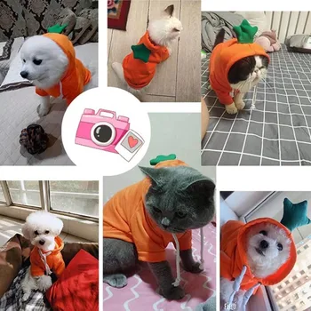 Câinele Morcov Costum De Crăciun Hanorac Animal De Companie Pisica Haine Catelus Sweatershirt Halloween Moale Confortabil Salopeta De Bumbac, Strat De Tinuta