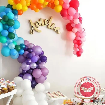 Partidul Decor Baloane 5/10/12/18/36 Inch La Mulți Ani Pastelate Macaron Ghirlanda Baloane Bomboane Copil De Dus Organic Ballon Arc