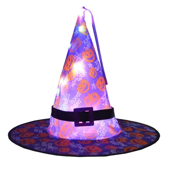 1buc DIY Pălărie Vrăjitoare Șir de Lumini Decoratiuni Moduri de Iluminare Decor pentru Exterior Curte Interioară, Paști, Ziua Îndrăgostiților