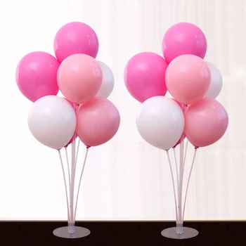 1Set 7 Tuburi Balon cu Stand Ballon Titularul Coloana Confetti Baloane Copil de Dus Petrecerea de Nunta Xmas Decor Consumabile