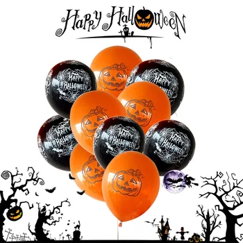 Dovleac De Halloween Fantoma Baloane Decoratiuni De Halloween Liliac-Păianjen Folie Balon Gonflabil Globos Halloween Fericit Consumabile Partid